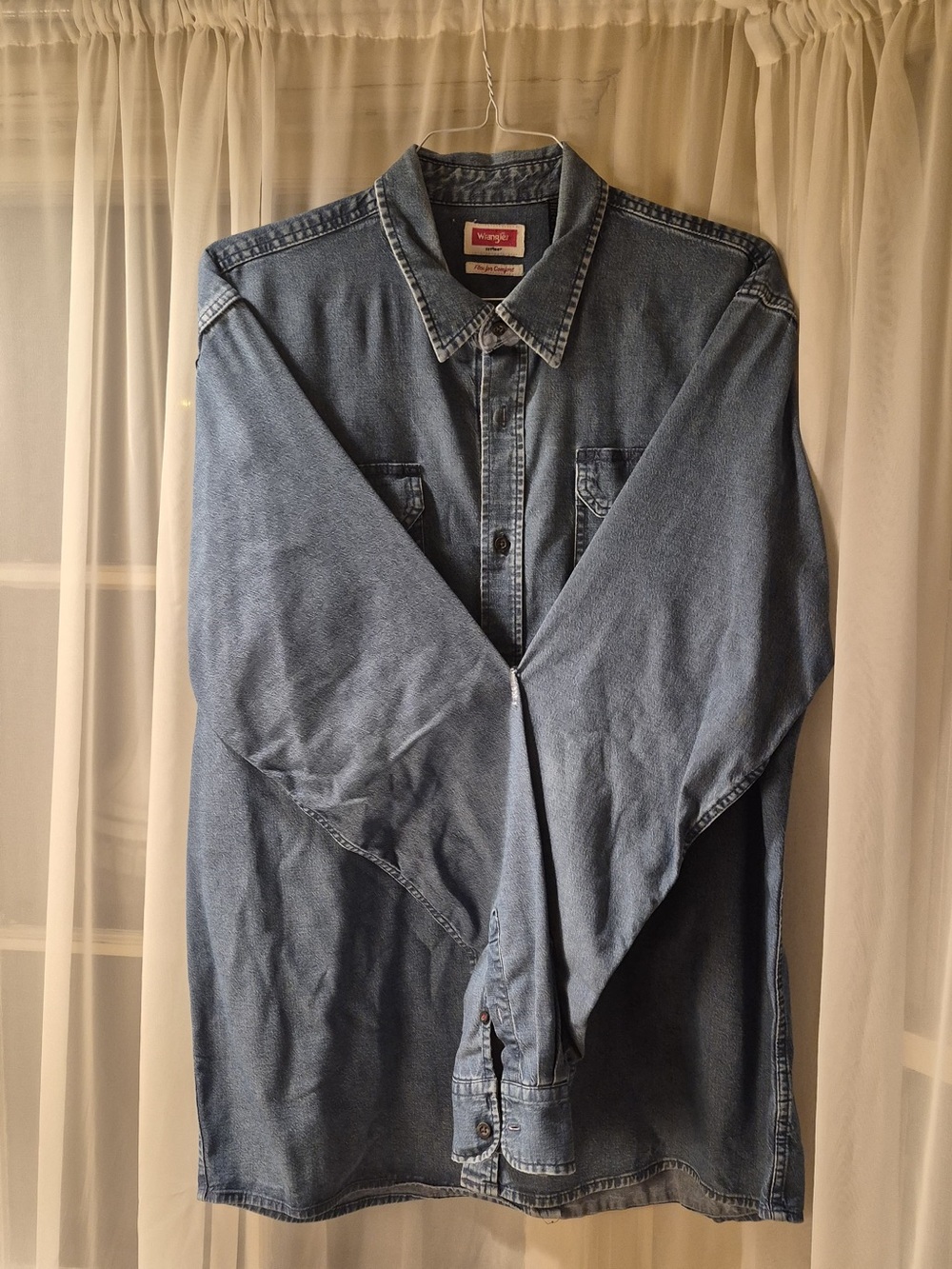 Wrangler Blue Denim Shirt Jacket